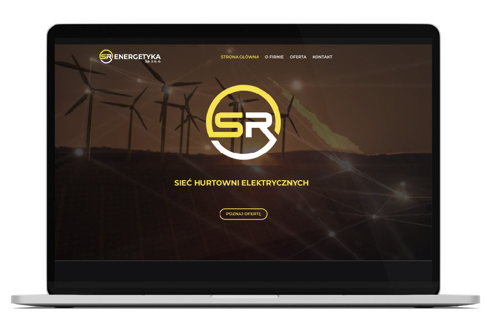 Realizacja strony typu onepage dla branży energetycznej w dobrej cenie.